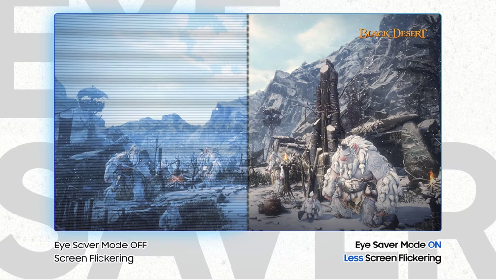 Λειτουργία Eye Saver & Μειωμένο τρεμόπαιγμα οθόνης