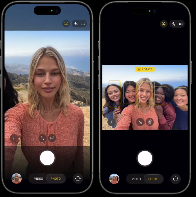18MP Center Stage front camera. Αλλάζει τα δεδομένα στο κάδρο.